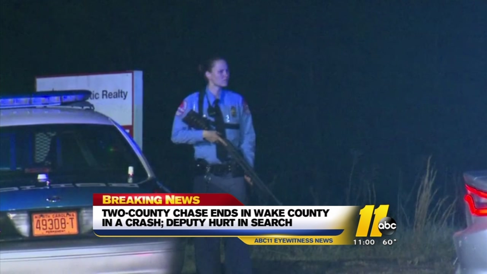 Chase ends in Wake County; deputy hurt, suspect escapes - ABC11 Raleigh ...