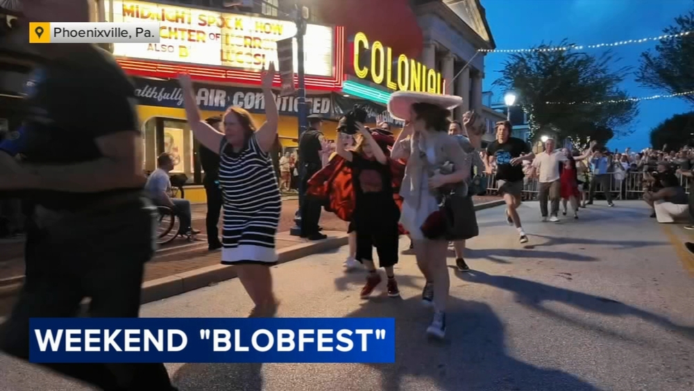 Movie buffs fill Phoenixville streets for weekend's 'Blobfest'