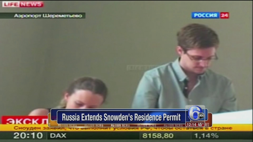Russia extends residence permit for Edward Snowden