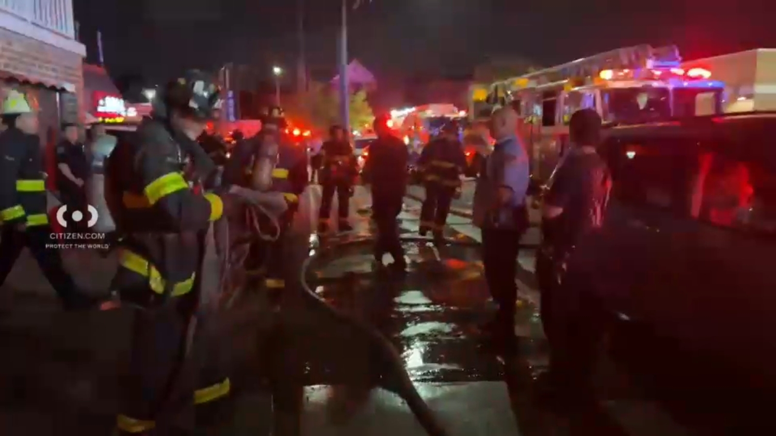 Bath Beach fire 2 people injured after flames rip through home in