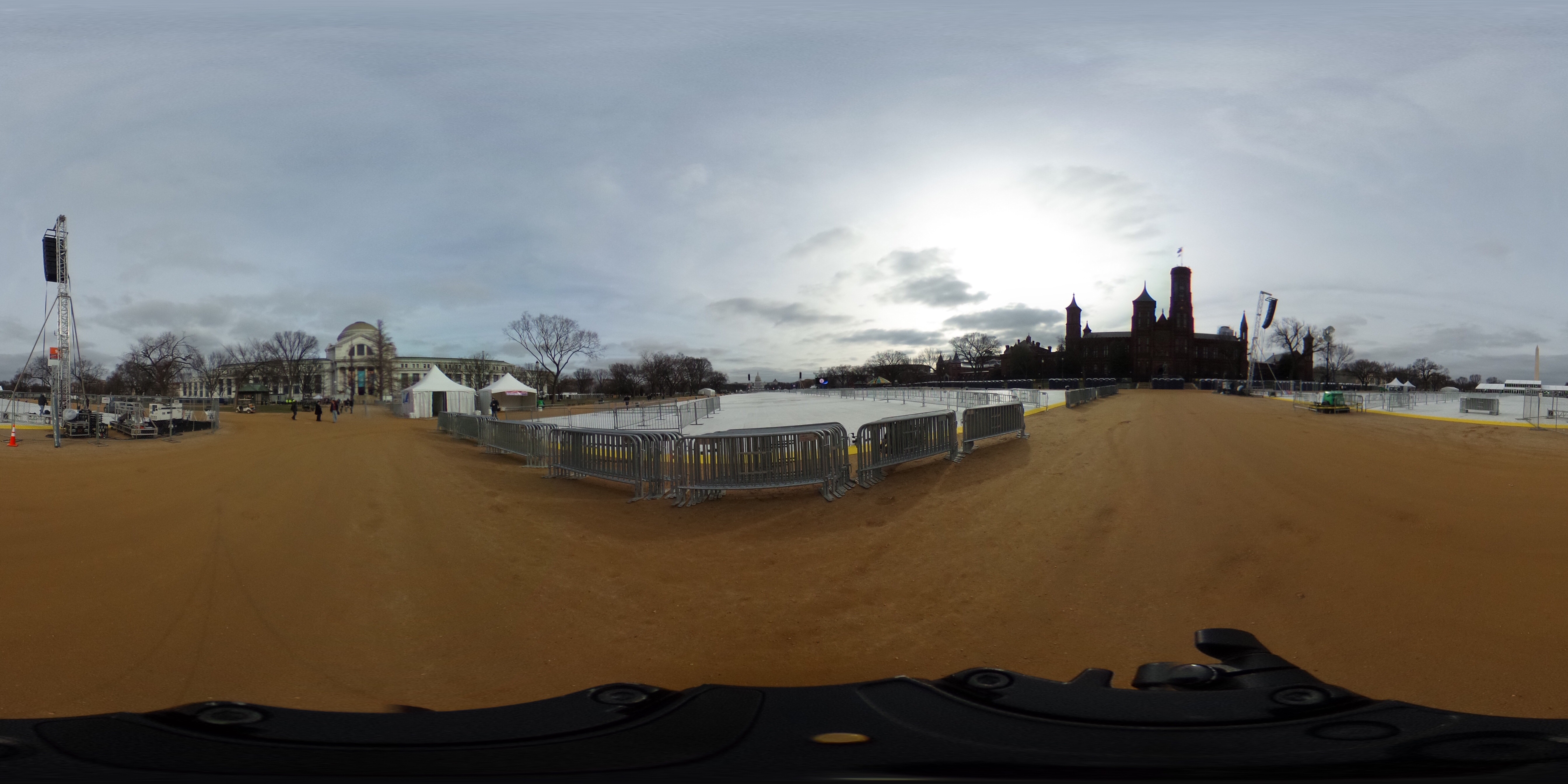 360 image of the National Mall before the 2017 Inauguration. 