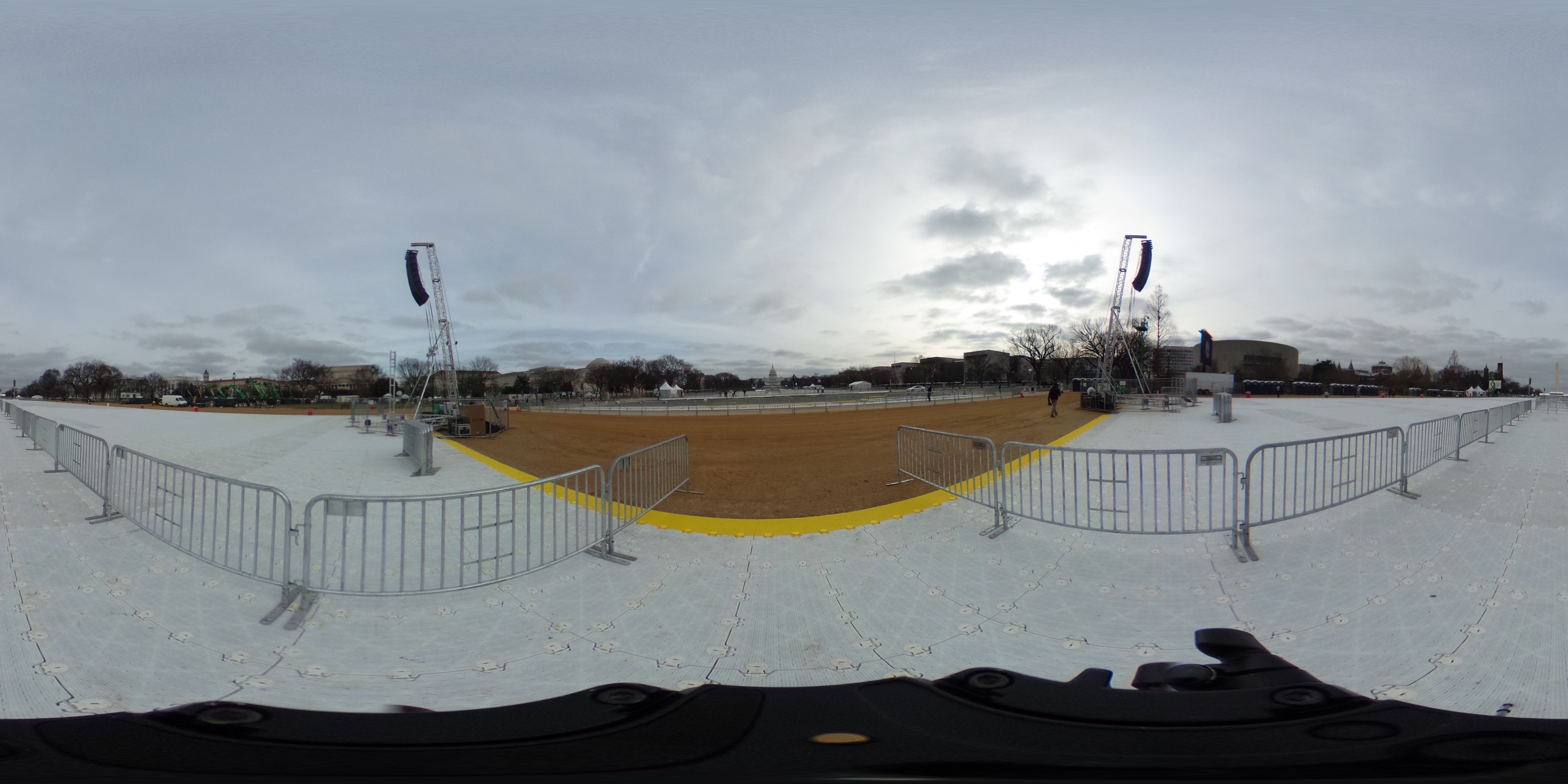 Image of the national mall at the 2017 inauguration 