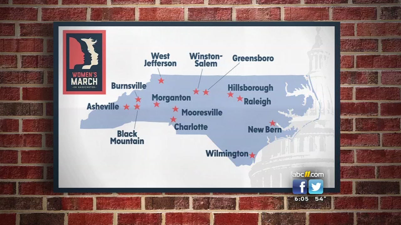 Raleigh march will follow in football of DC women's march