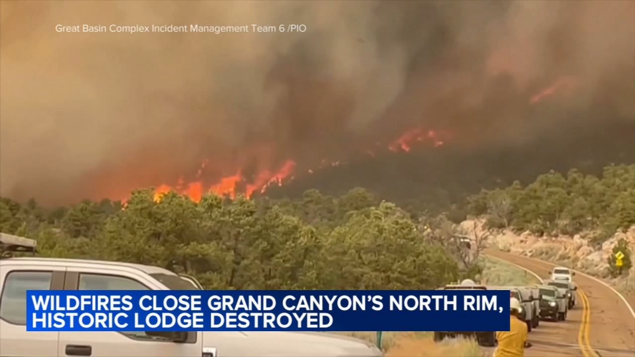 Wildfire destroys a historic Grand Canyon lodge and other structures