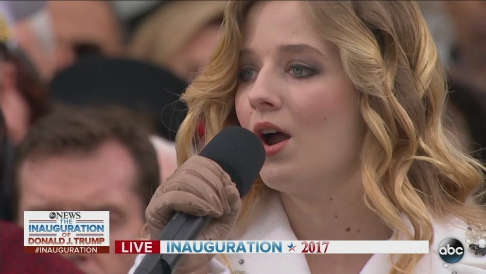 Jackie Evancho performs National Anthem