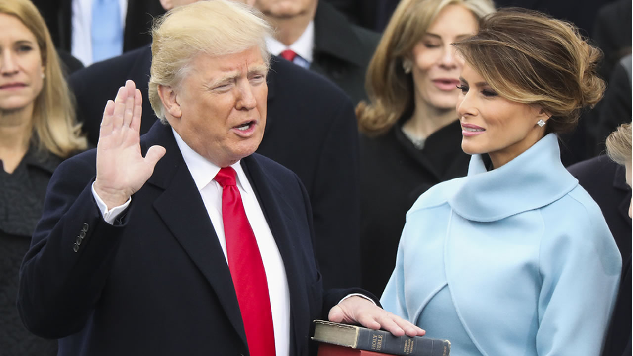 Donald Trump sworn in as America's 45th president