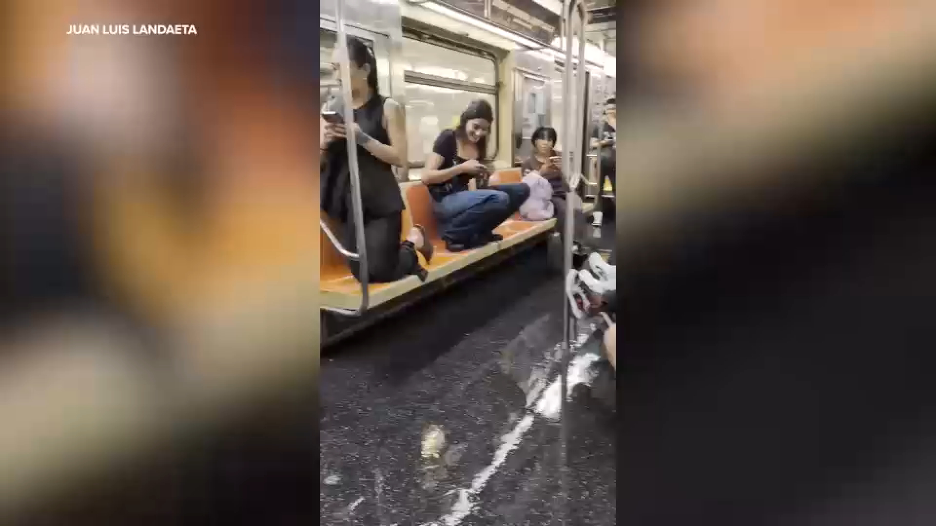 The subway car that turned into a pool