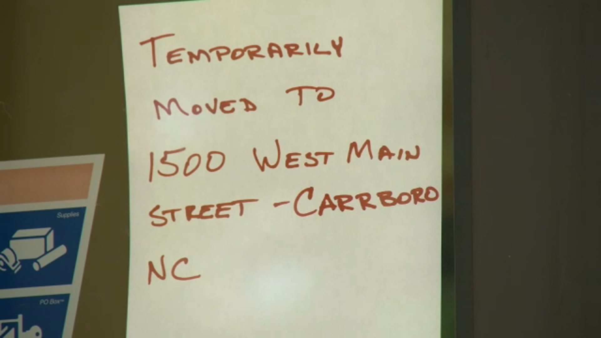 Chapel Hill Post Office flooded, damaged by Tropical Storm Chantal