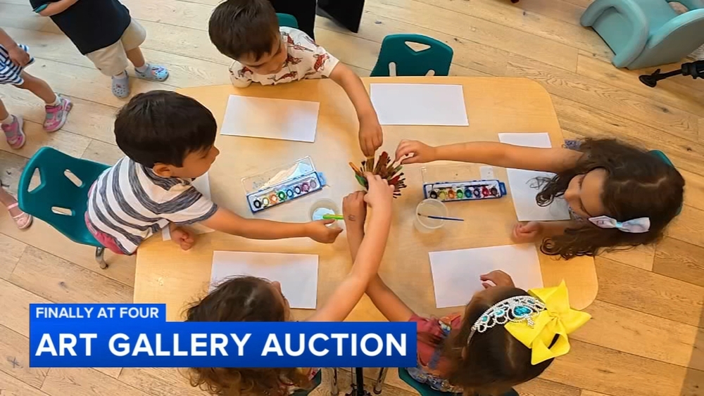 Students learn about art while helping great cause