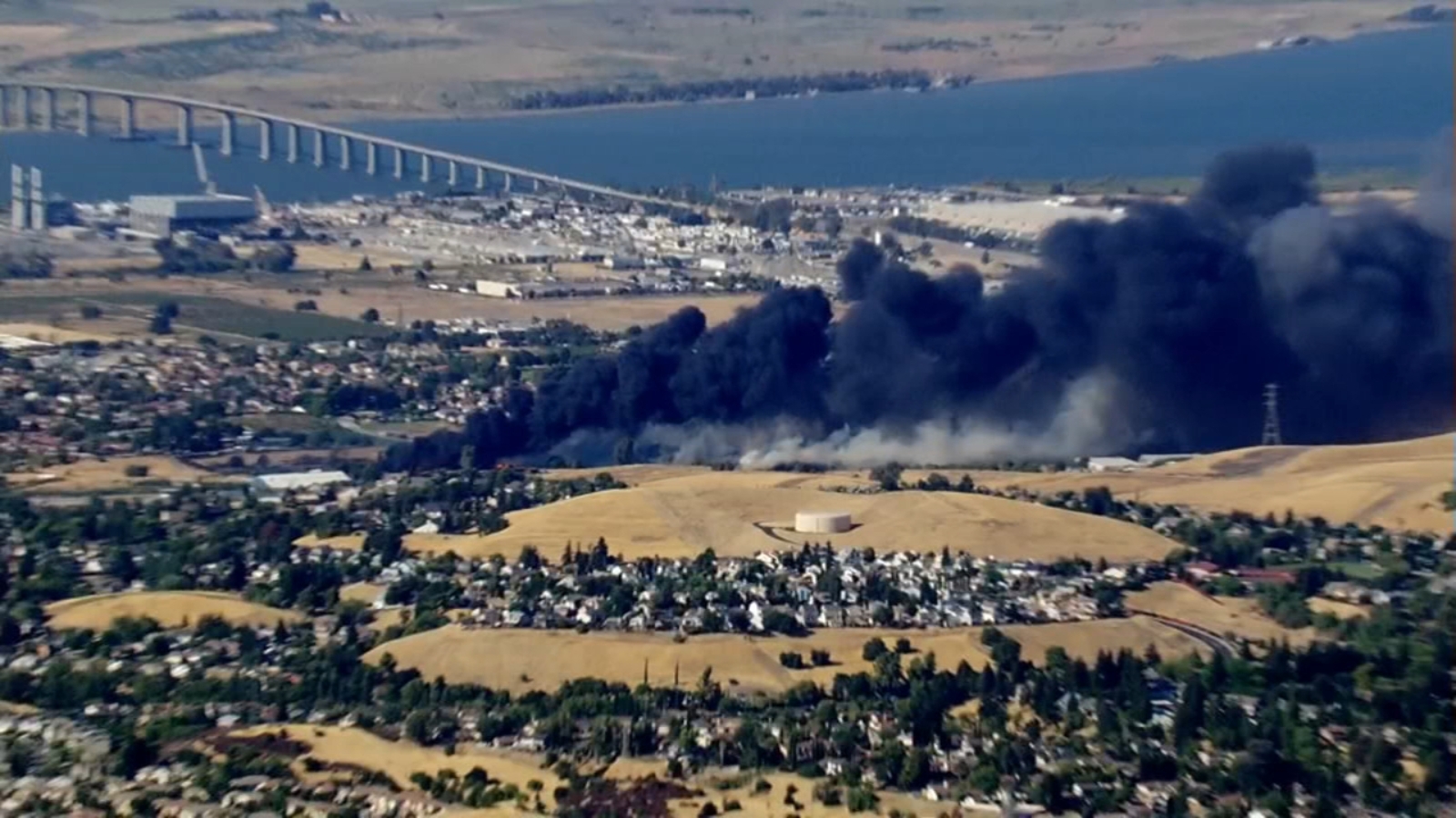 LIVE: Firefighters battling 3-alarm brush fire in Antioch