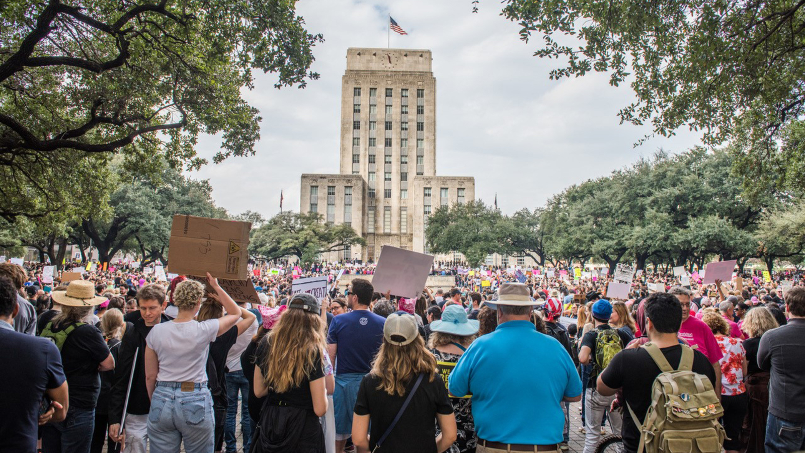 PHOTOS Demonstrators gather in Houston in solidarity with Women's