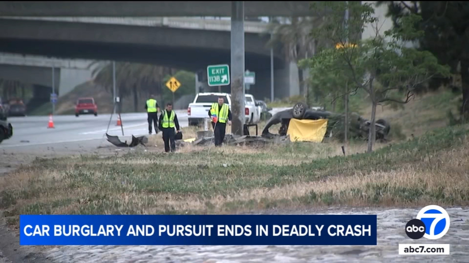3 suspects dead after chase ends in 5 Freeway crash in Anaheim - ABC7 ...