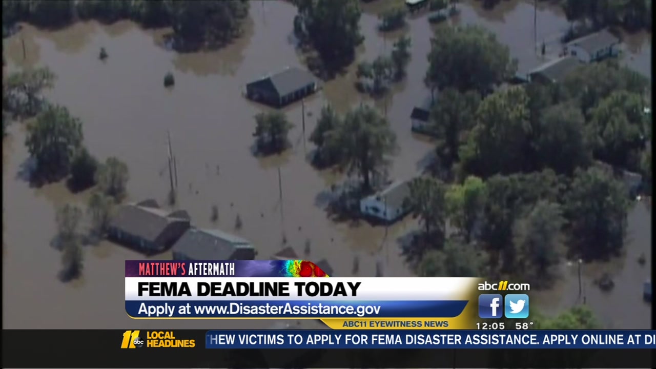 FEMA deadline is today