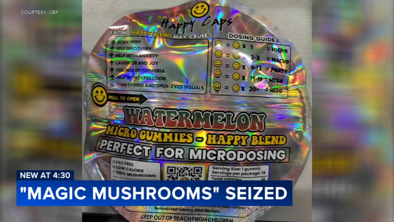 More than 12 lbs. of magic mushrooms seized in Philadelphia