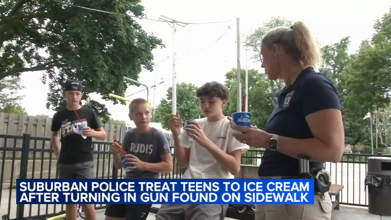 Teens get sweet treat after reporting abandoned gun in Wauconda