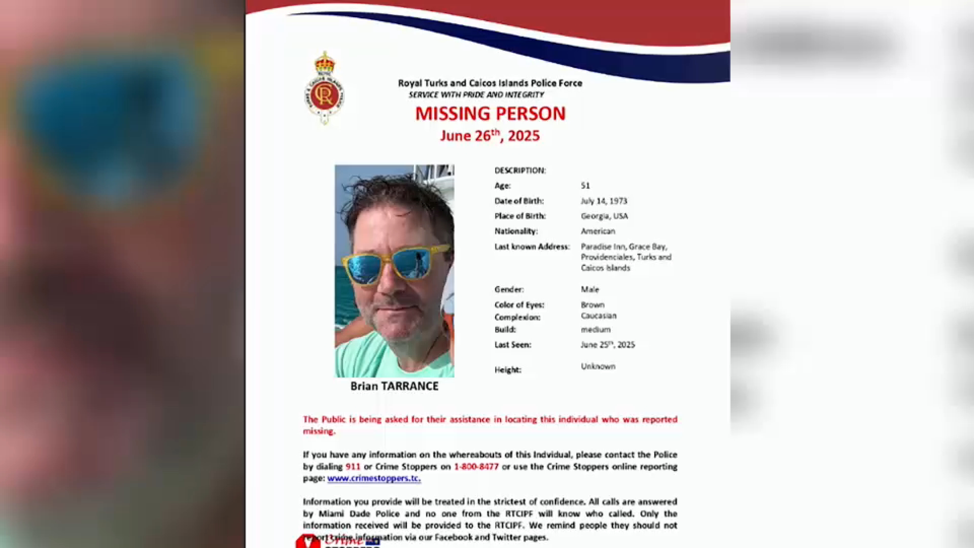 Turks and Caicos police confirm identify of missing New Yorker found dead  near hotel - ABC7 New York