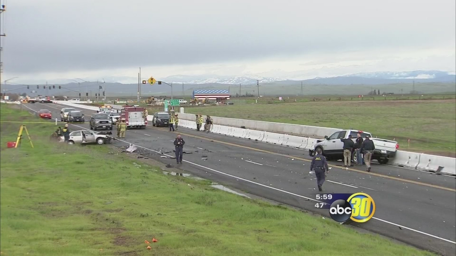 Highway 41 near Valley Children's closed for hours after highspeed chase ends in deadly crash
