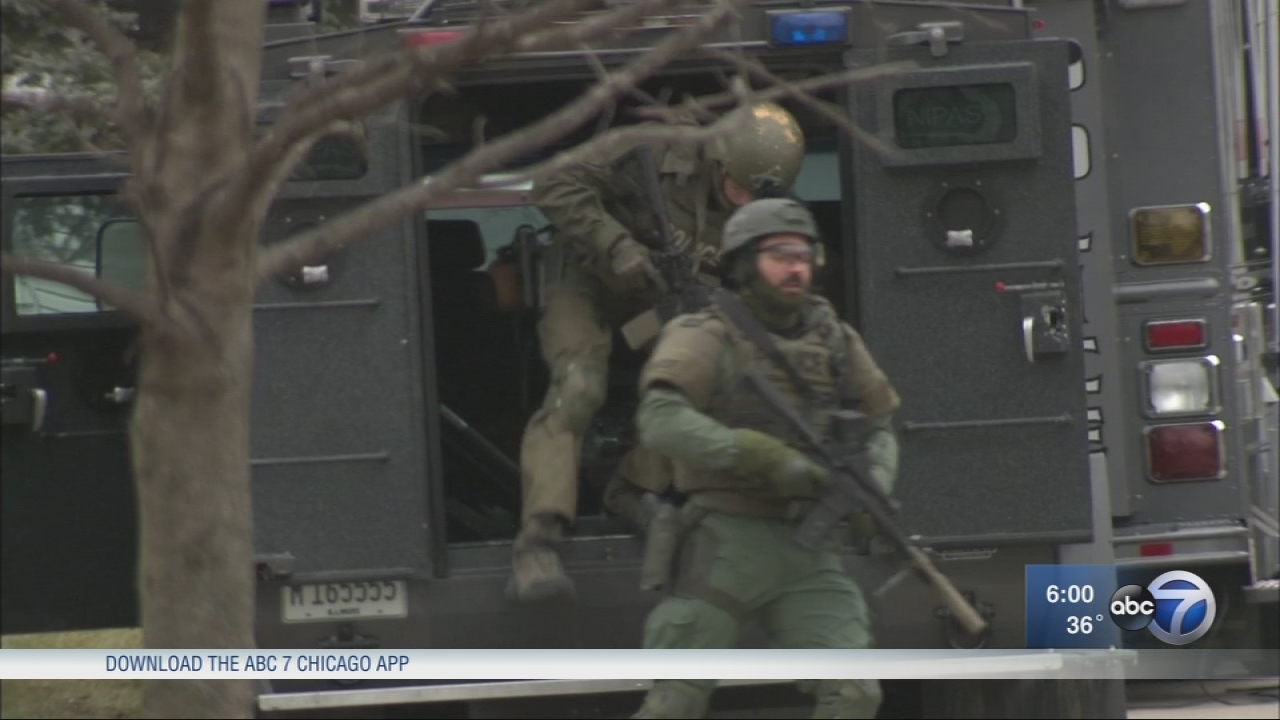 Police surround Bartlett home after shooting, gas smell