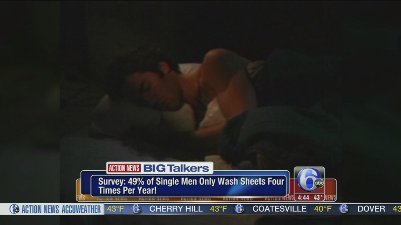 Survey reveals how often single men change their bed sheets