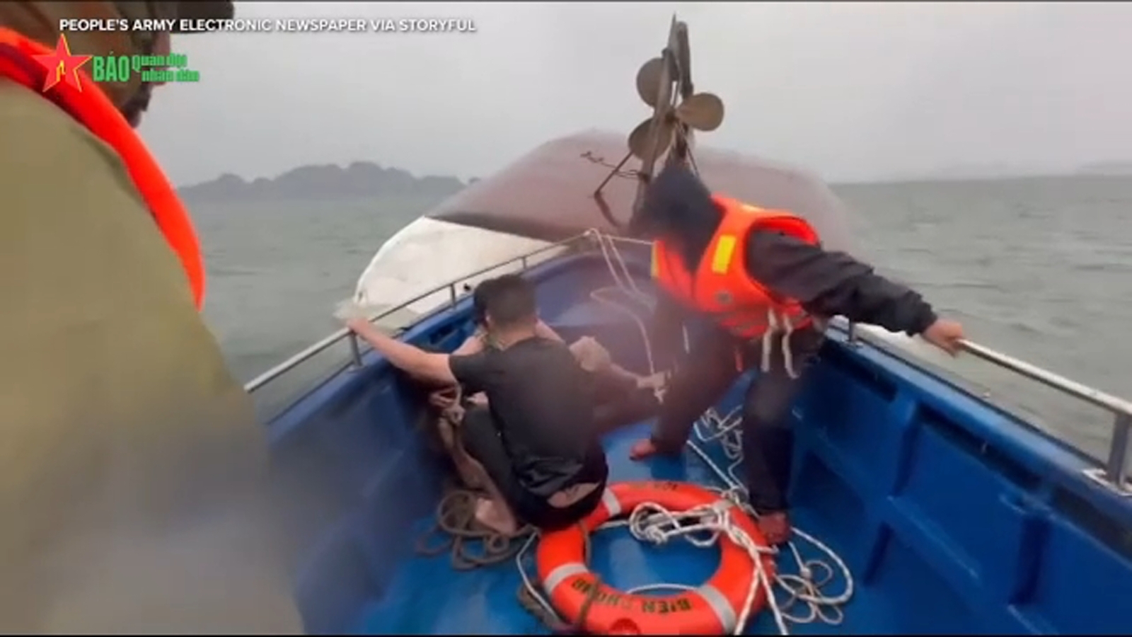 Tourist boat capsizes during a storm in Vietnam, leaving 37 dead; 5 remain missing