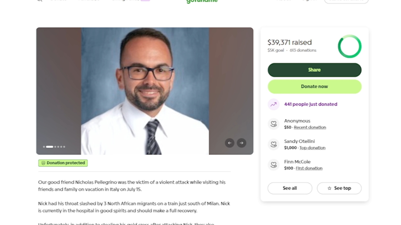 SF teacher stabbed while on vacation in Italy, school confirms