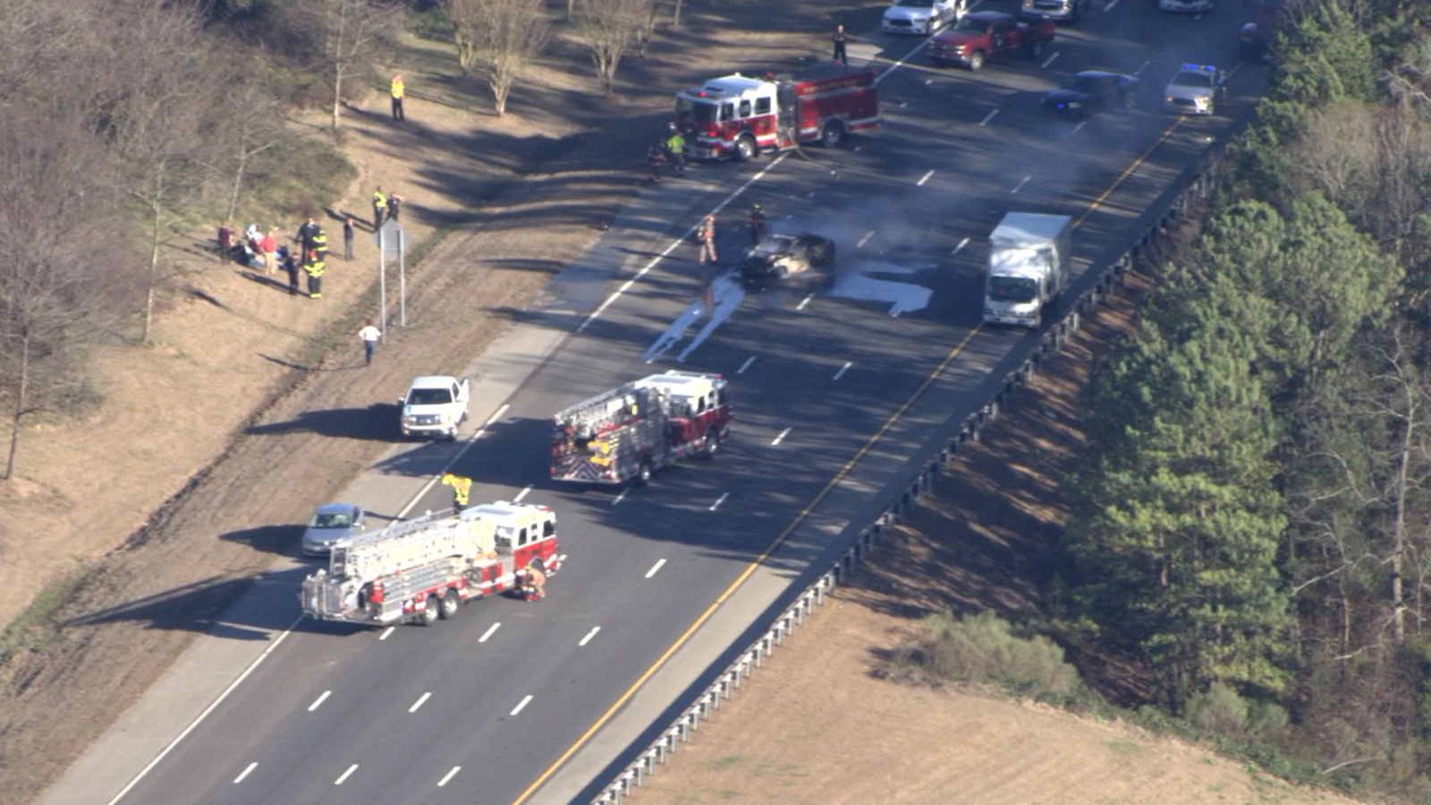 Crash shuts down I-40 westbound closed in Durham County - ABC11 Raleigh ...