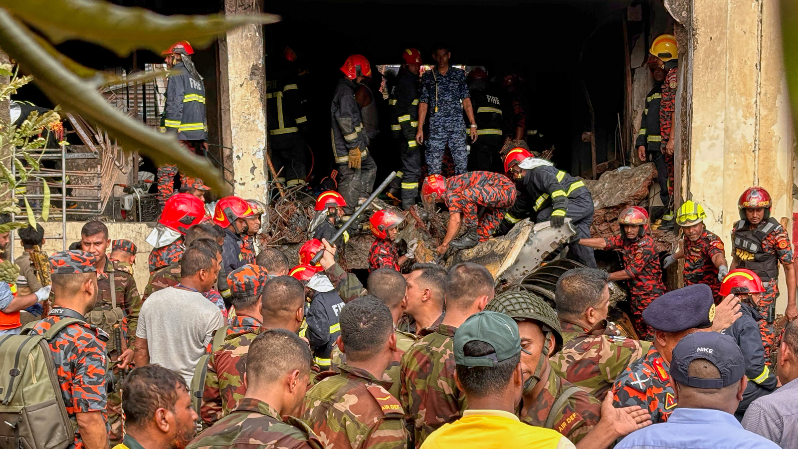 Death toll rises to 16 after a Bangladesh Air Force jet crashes into Dhaka school