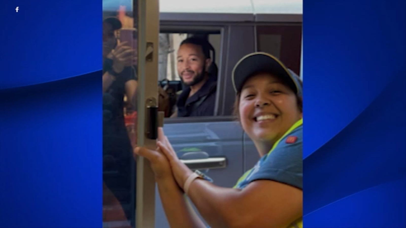 John Legend spotted in drive-thru at Sanger McDonald's