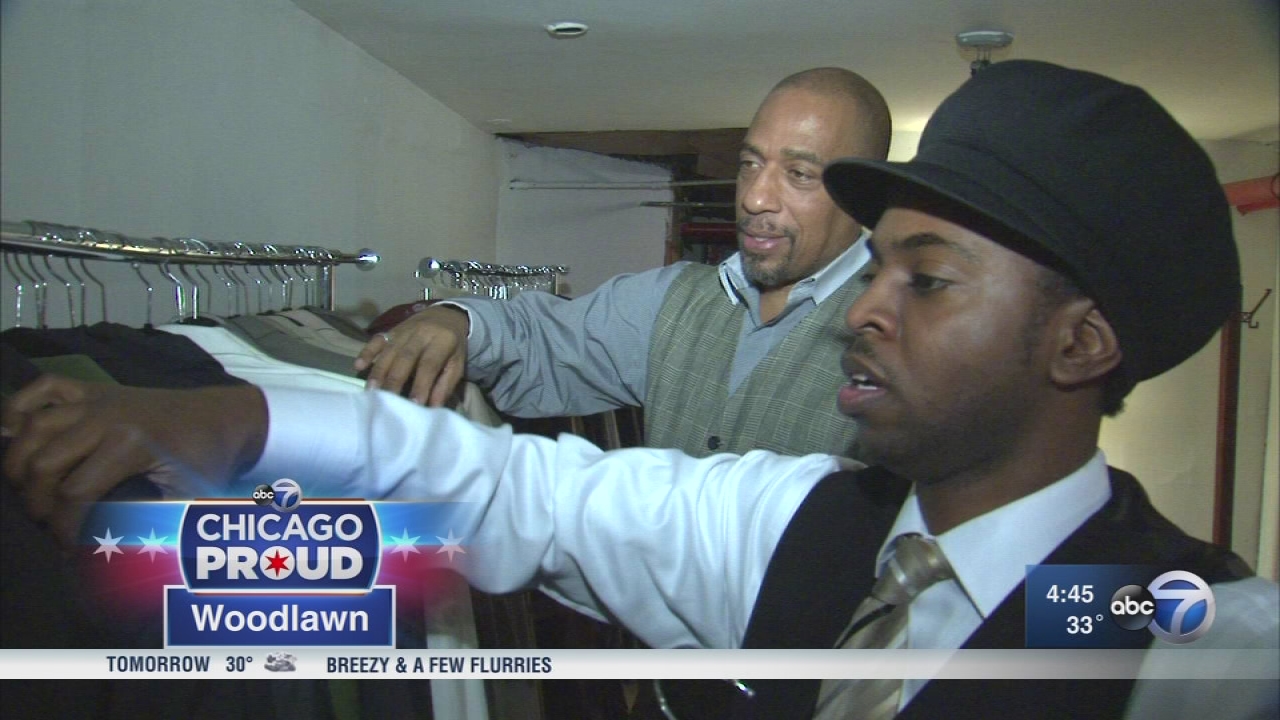 Formerly homeless man now helps others dress for success