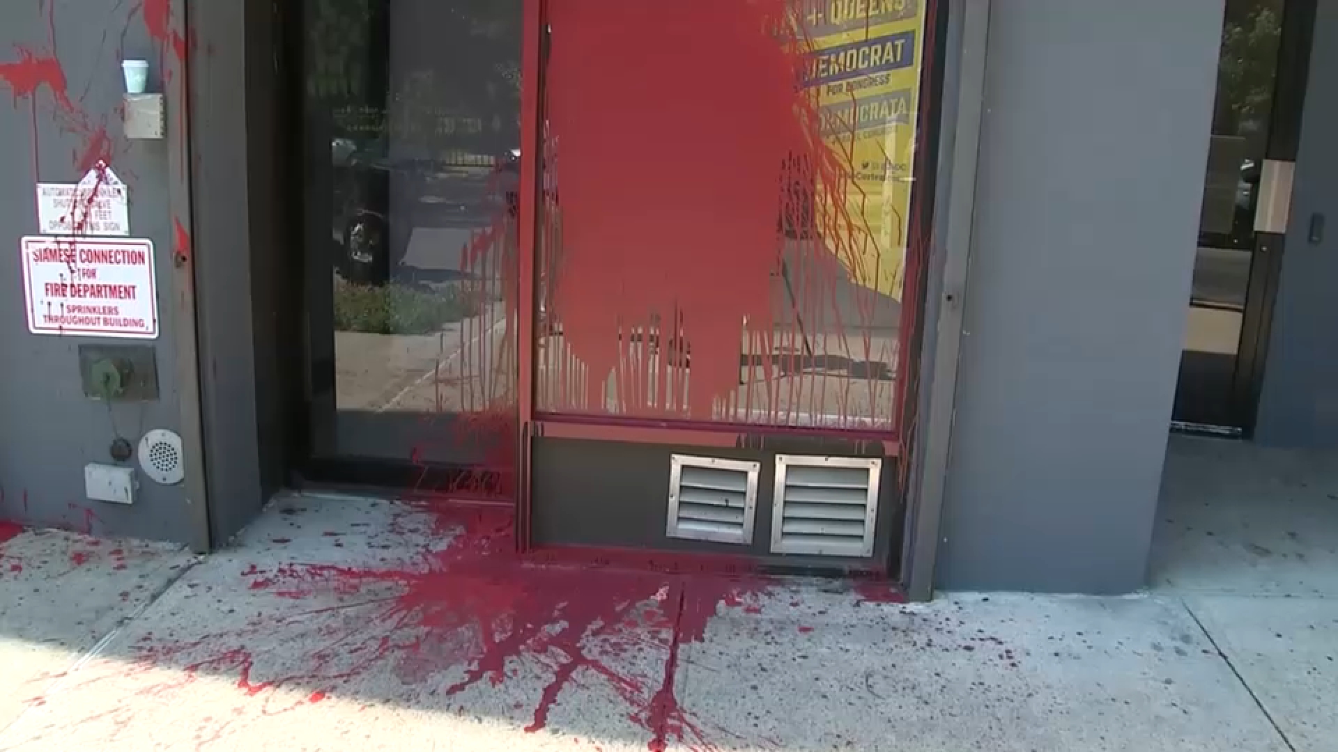Rep. Alexandria Ocasio-Cortez's Bronx campaign office vandalized with red paint