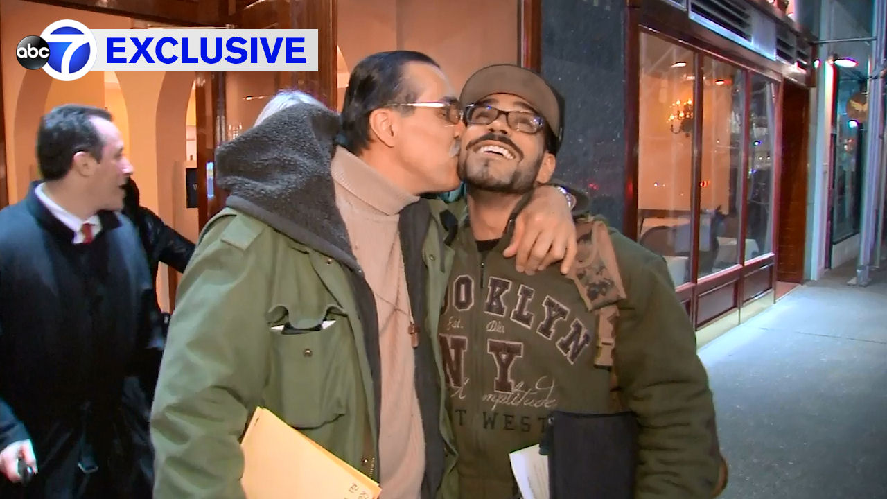 Exclusive: Emotional reunion for father and son after governor commutes prison sentence
