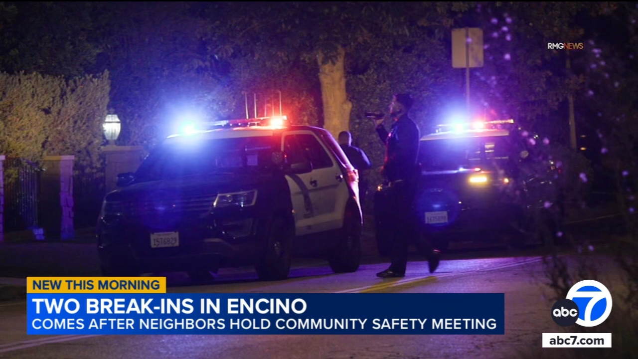 2 break-ins reported in Encino after residents voice safety concerns