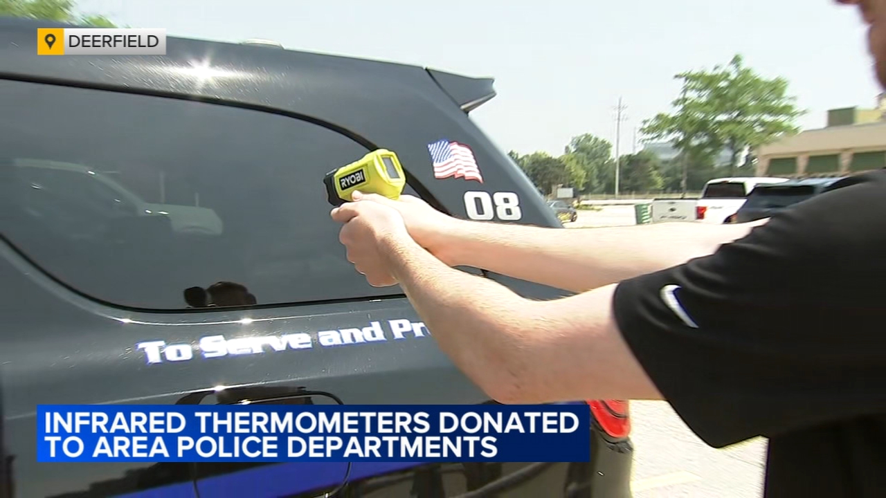Suburban police departments get equipment to prevent hot car deaths
