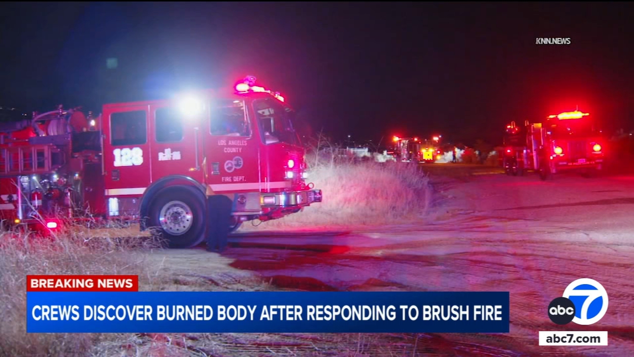 Burned body found after crews respond to Santa Clarita brush fire