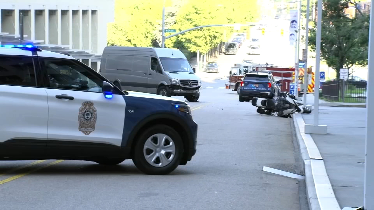 Raleigh police officer on motorcycle involved in crash