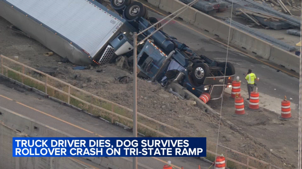 
1 killed in rollover crash on SB I-294 exit ramp to I-290