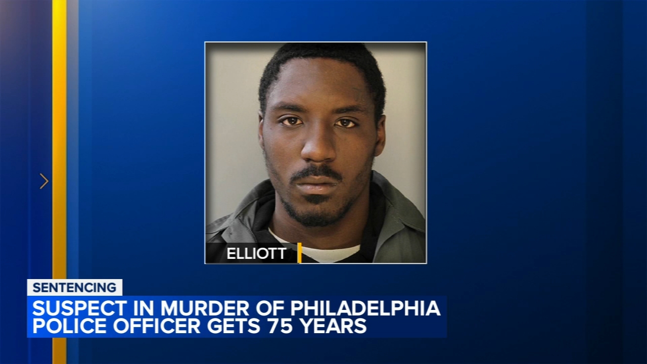 Suspect in murder of Philadelphia Police officer sentenced to 75 years