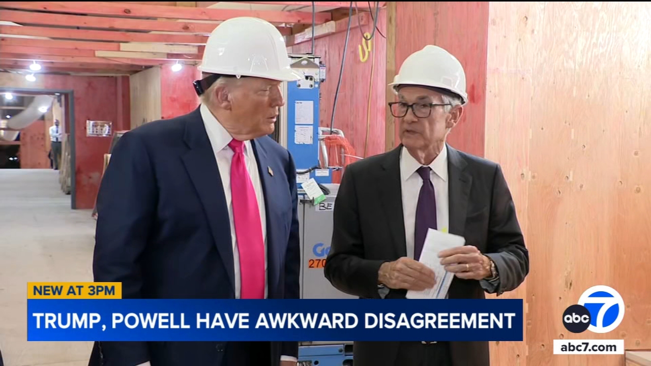 Trump, Powell bicker on live TV over cost of Fed building
