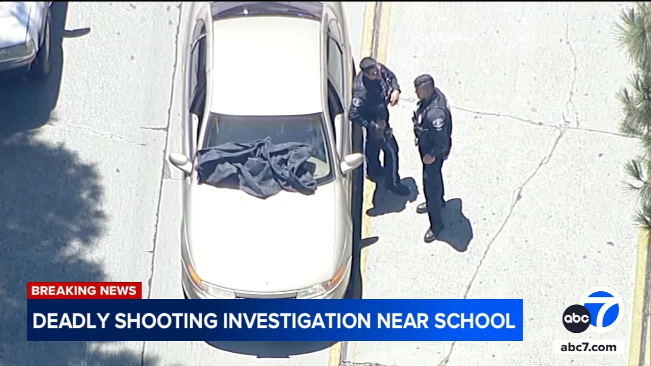 Man found shot to death inside car near school in Whittier