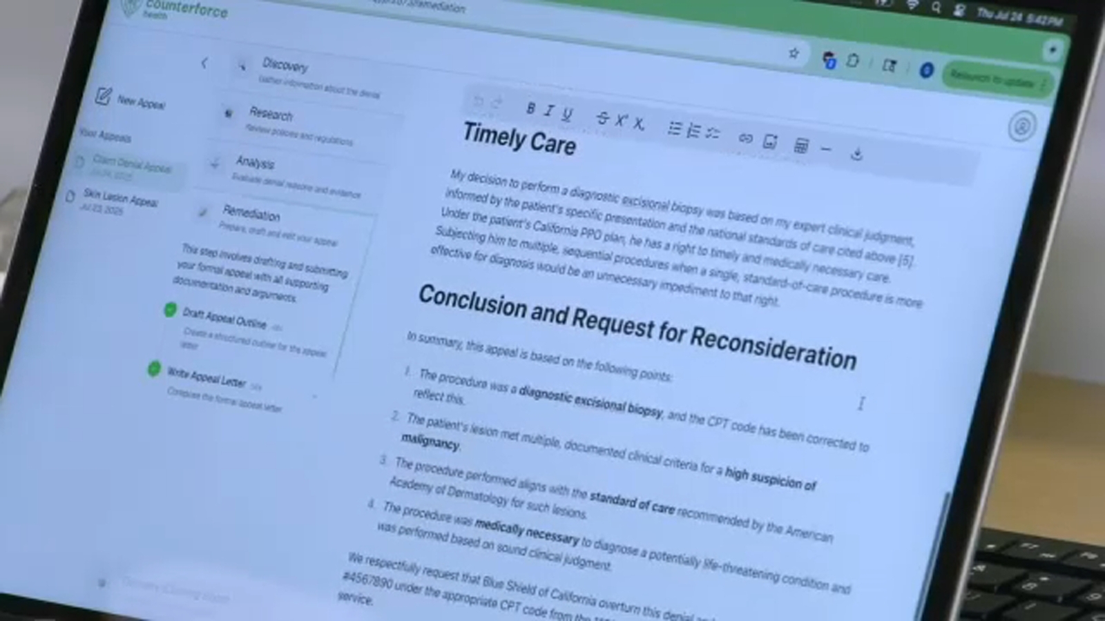 RTP-based company using AI to fight health insurance denials