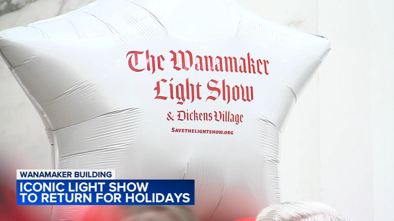 Philadelphia's iconic Wanamaker Light show to return for the holidays