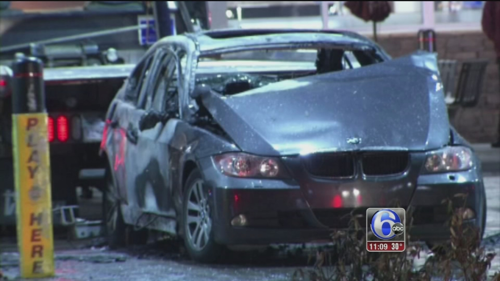 Driver crashes into Delco gas station causing fire 6abc Philadelphia