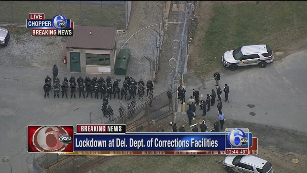 All Del. correctional facilities placed on lockdown