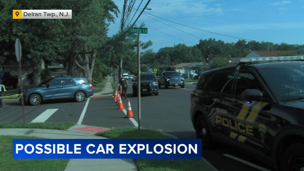 Officials investigate possible car explosion in Delran Township, NJ