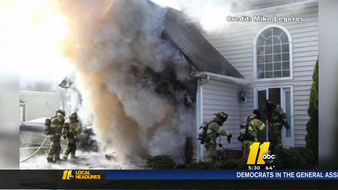 Firefighter saves woman and 2 dogs
