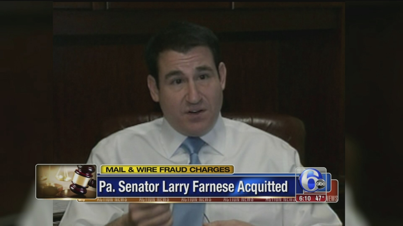 State Sen. Larry Farnese acquitted in bribery case 