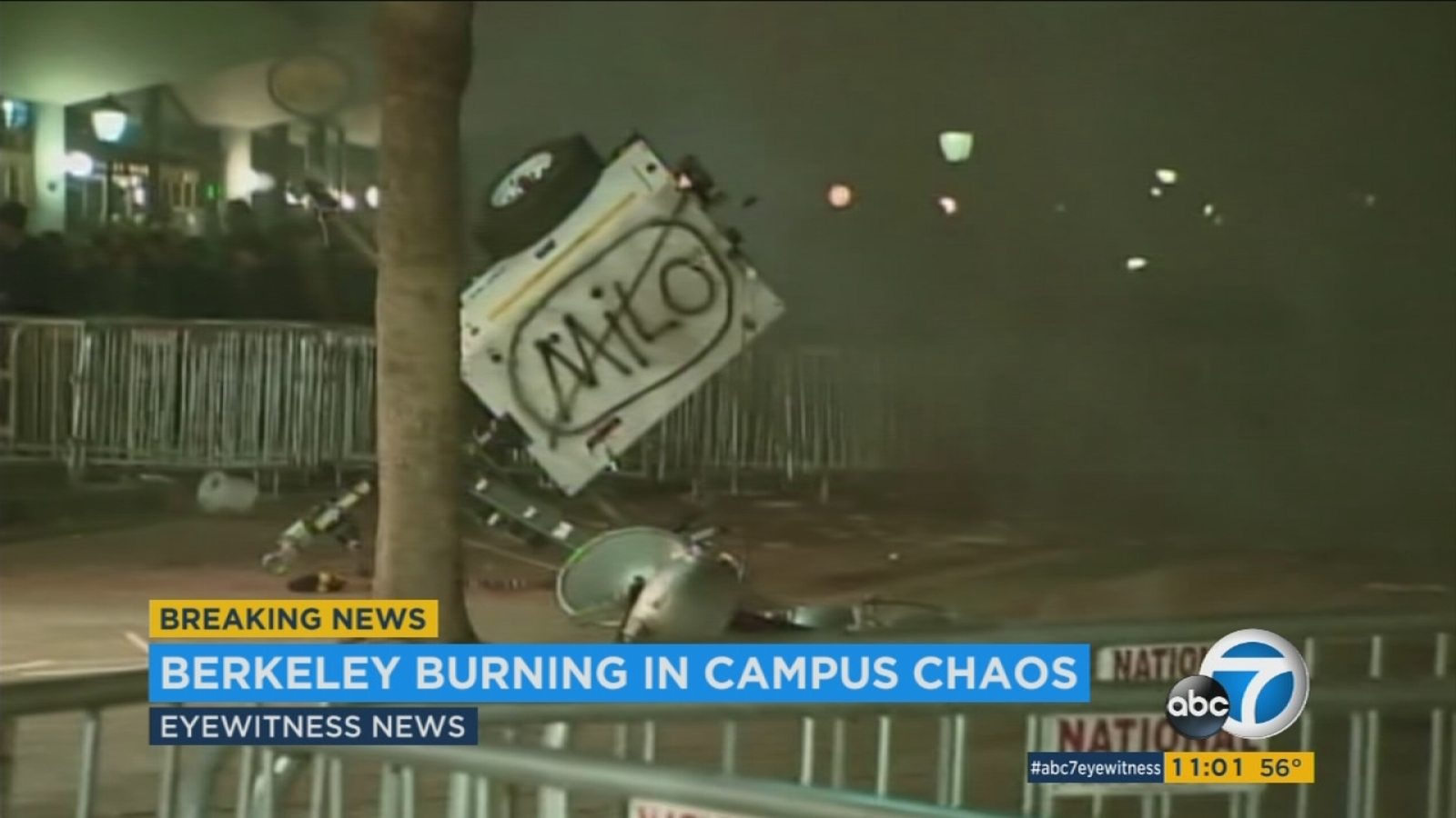 Violent protests shut down Yiannopoulos appearance at UC Berkeley ...