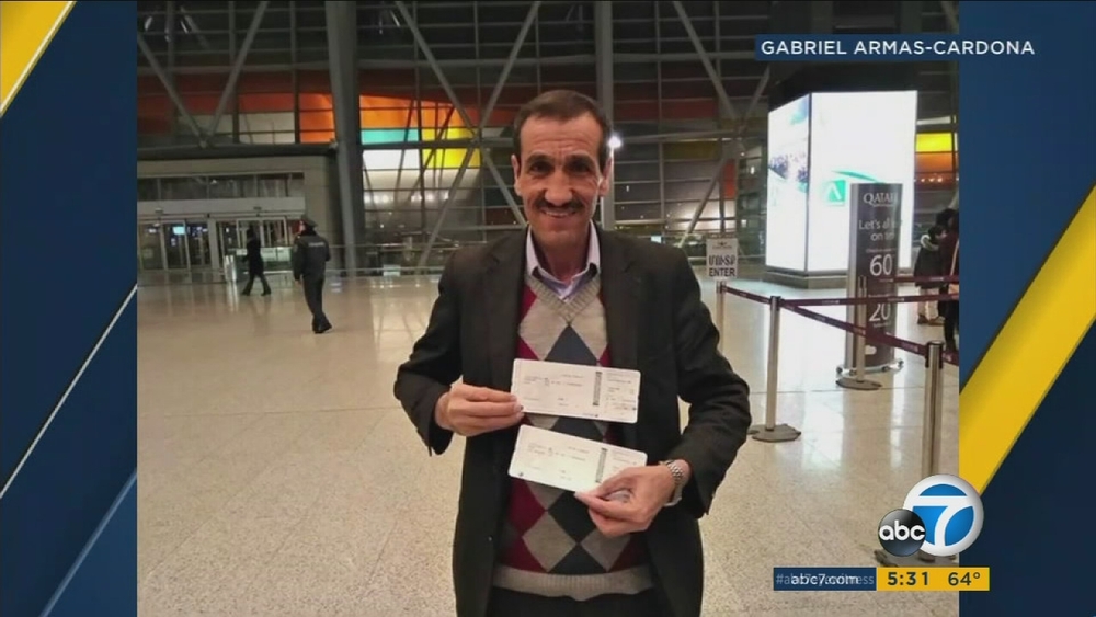 Iranian man barred from US amid travel ban returns to Los Angeles