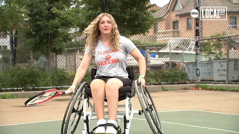 Teen athlete paralyzed in ski accident finds motivation in tennis