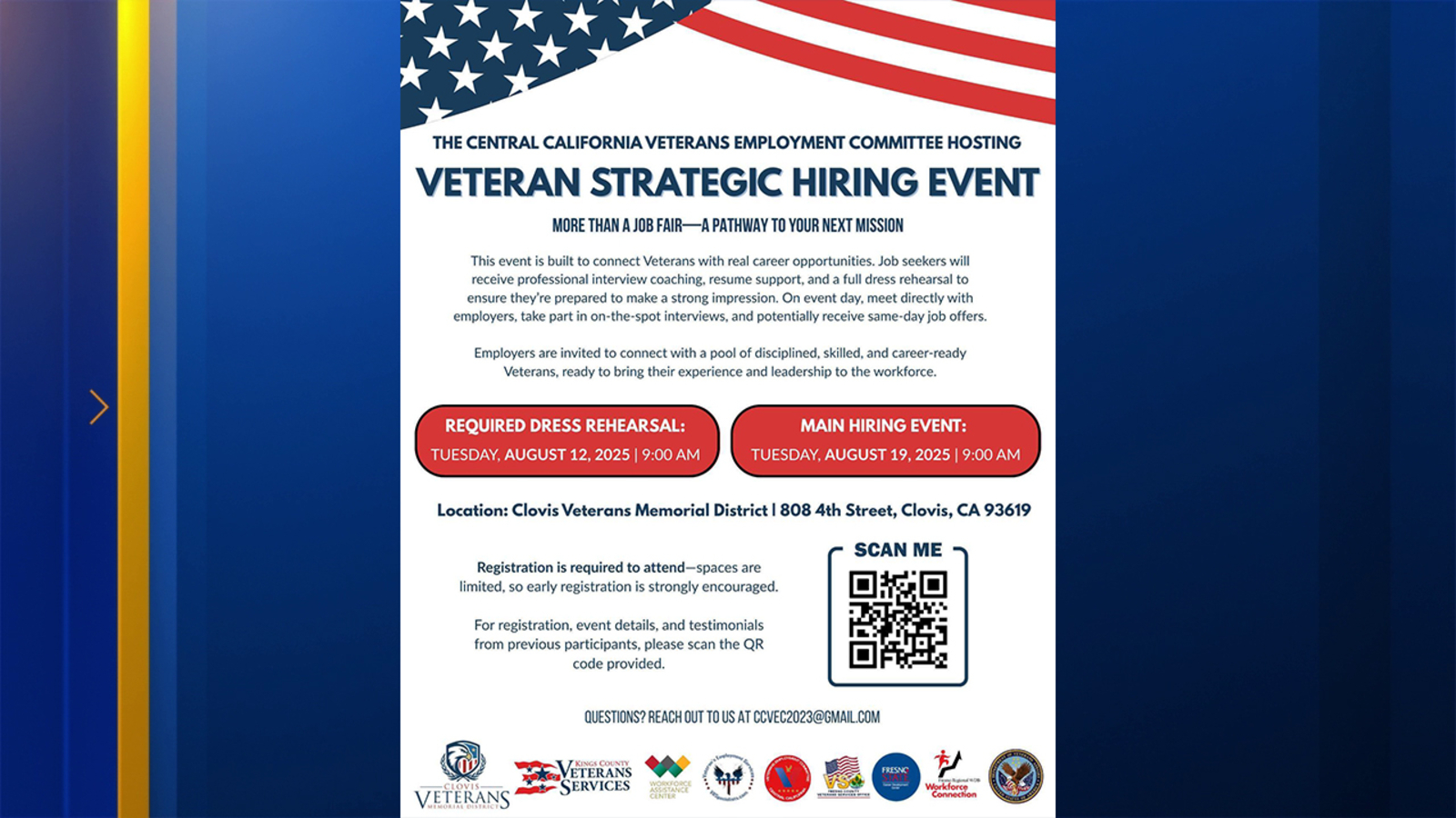 'Veteran Strategic Hiring Event' being held for Valley veterans